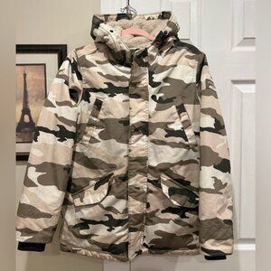 abercrombie kids Camo Hooded Winter Jacket